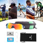 ROCKBROS 10117 Lunettes de cyclisme Lunettes de soleil polarisées Bleu (Verres rouges)