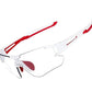 ROCKBROS 10125 Lunettes Vélo Photochromiques Transparent Photochromique Blanc