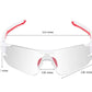 ROCKBROS 10125 Lunettes Vélo Photochromiques Transparent Photochromique Blanc