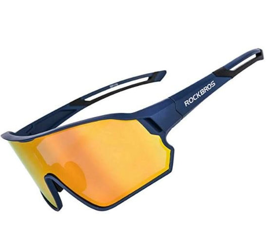 ROCKBROS 10134 Lunettes de cyclisme Lunettes de soleil polarisées avec protection UV400