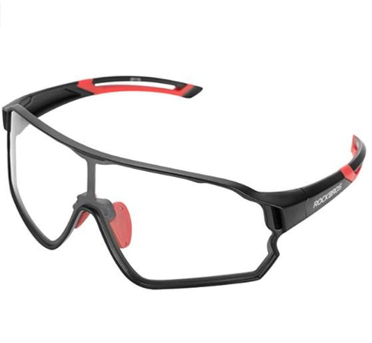 ROCKBROS 10135 Lunettes de cyclisme photochromiques UV400 Transparent Auto-teintant