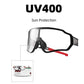 ROCKBROS 10161 Lunettes de Soleil Photochromiques Vélo Protection UV400