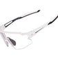 ROCKBROS 10172 Lunettes de soleil photochromatiques Lunettes de vélo Blanc