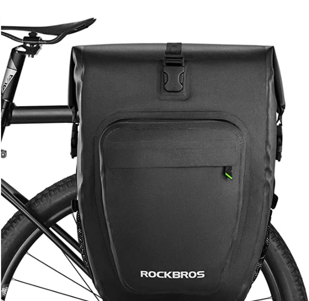 ROCKBROS AS-001-2BK Sac de transport arrière pour vélo 100% étanche 20-27L Noir