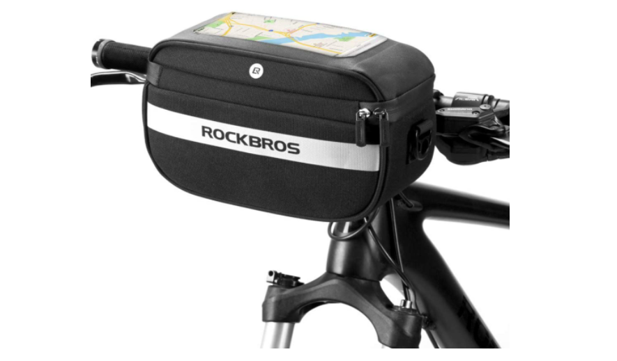 ROCKBROS B27 Sac de guidon de vélo Support de téléphone portable à écran tactile en PVC 4.5L