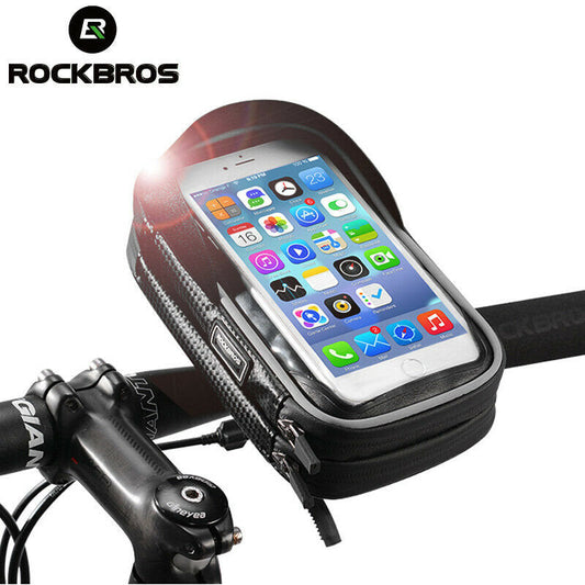 ROCKBROS B31 Sacoche de guidon de vélo support pour téléphone portable 5.8/6.0 pouces