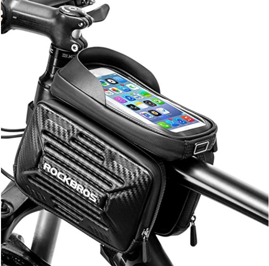 ROCKBROS B53 Sacoche de cadre de vélo étanche avec étui pour téléphone portable 5,8 pouces