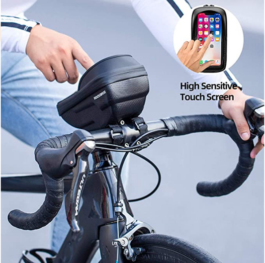 ROCKBROS 010-4BK Sacoche de guidon de vélo pour téléphone portable jus –