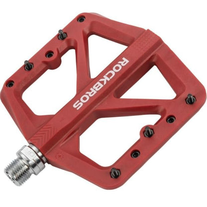 ROCKBROS vélo pédales en nylon antidérapant VTT pédales plates 9/16 pouces noir