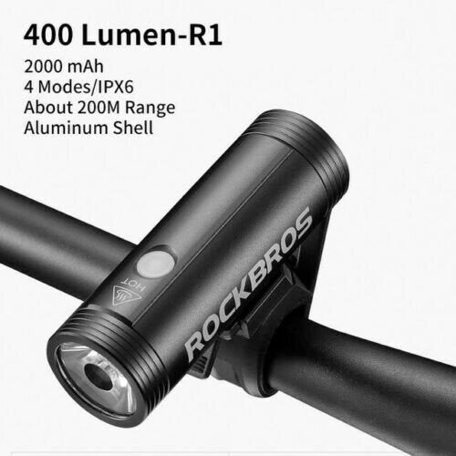 ROCKBROS vélo phare avant lampe éclairage étanche 400