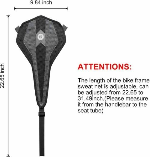 ROCKBROS attrape-sueur de vélo pour entraîneurs à roulettes anti-transpiration respirant gris sans support de téléphone portable