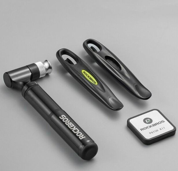 ROCKBROS Outils de vélo Outil multifonction de pompe en alliage d'aluminium AV / Fv n7