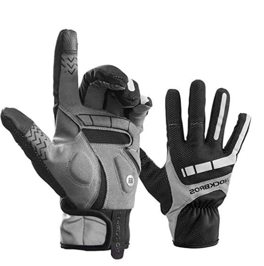 ROCKBROS Gants de Vélo Gants Doigts Complets Noir