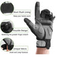 ROCKBROS Gants de Vélo Gants Doigts Complets Noir