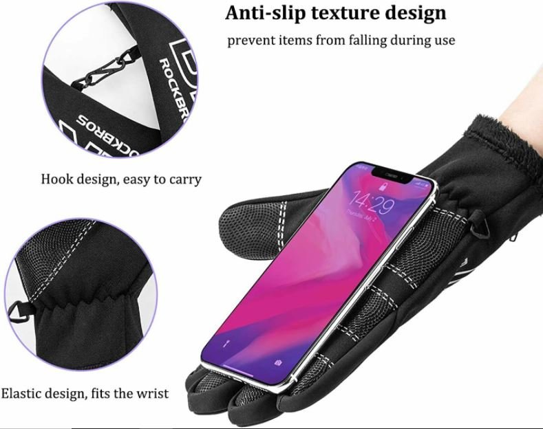 ROCKBROS gants de cyclisme hiver moto vélo cyclisme vélo vtt gants M