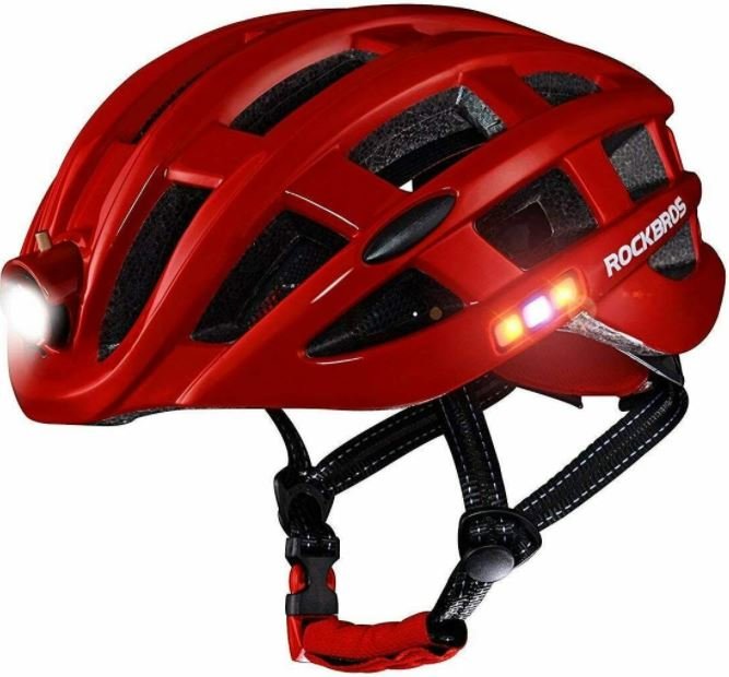 ROCKBROS casque de vélo casque de sécurité extérieur taille 57-62 cm multifonction rouge