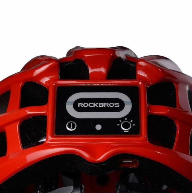 ROCKBROS casque de vélo casque de sécurité extérieur taille 57-62 cm multifonction rouge