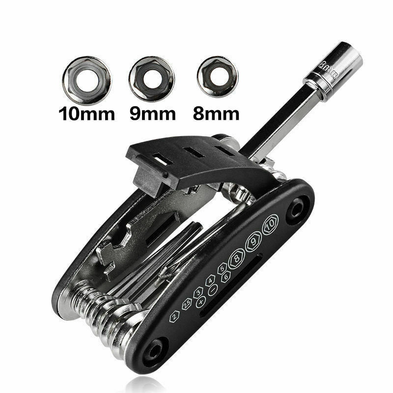 ROCKBROS GJ1601 Outil de réparation de fonction pliable multifonction 16in1 pour vélo