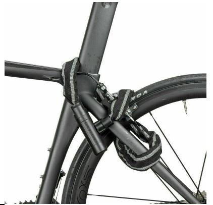 ROCKBROS LCXR0100 Serrure De Vélo Chaîne Serrure De Moto 116CM Avec Clé 6MM