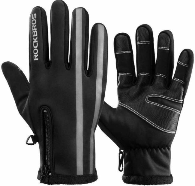 ROCKBROS gants de moto gants de vélo hiver écran tactile étanche M