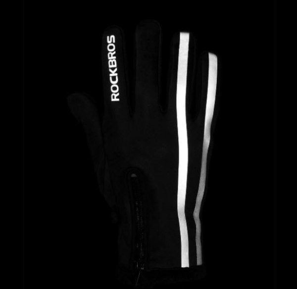 ROCKBROS gants de moto gants de vélo hiver écran tactile étanche M