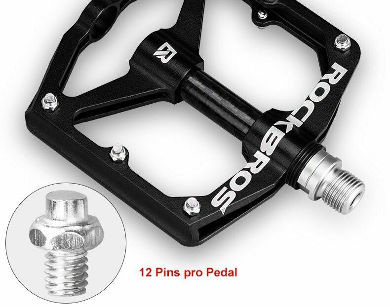 ROCKBROS Pédales VTT 6 broches noir