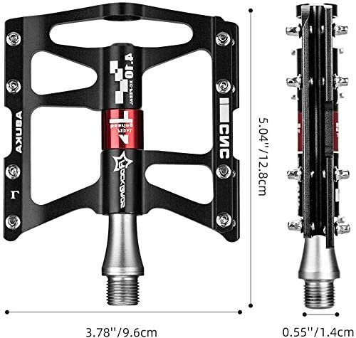 ROCKBROS Pédales VTT Asuka rouge