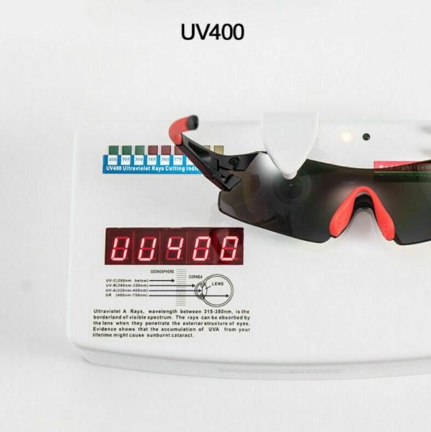 ROCKBROS Lunettes de vélo polarisées sans cadre Lunettes de soleil Lunettes de vélo UV400