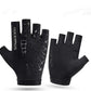 ROCKBROS S202 Gants de vélo Gants de sport sans doigts Demi-doigt Noir S