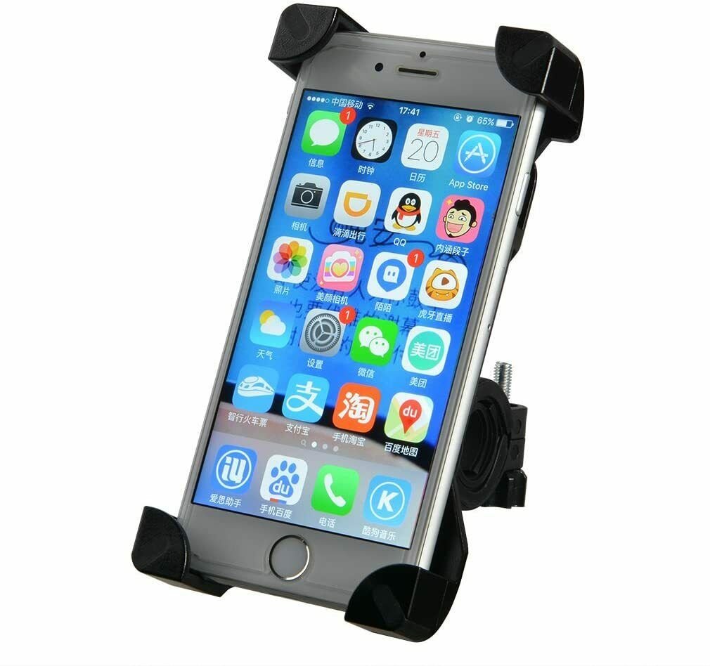 ROCKBROS SGZ5001 Support pour téléphone portable Guidon de vélo Noir