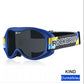 ROCKBROS Lunettes de ski pour femme homme enfant Lunettes de ski d'hiver anti-buée Bleu (enfants)