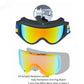 ROCKBROS Lunettes de ski pour femme homme enfant Lunettes de ski d'hiver anti-buée Bleu (enfants)