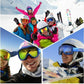 ROCKBROS Lunettes de ski pour femme homme enfant Lunettes de ski d'hiver anti-buée Bleu (enfants)