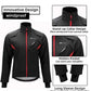 ROCKBROS YPW021 Veste d'hiver hommes coupe-vent imperméable décontracté