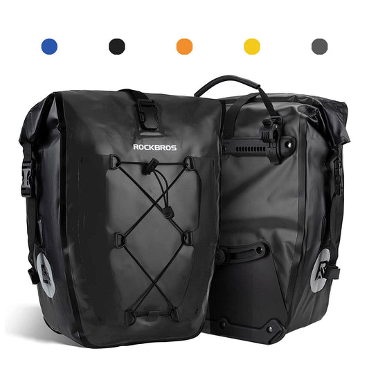 ROCKBROS Sacoche Velo Porte Bagage Arriere Étanche 10-35L